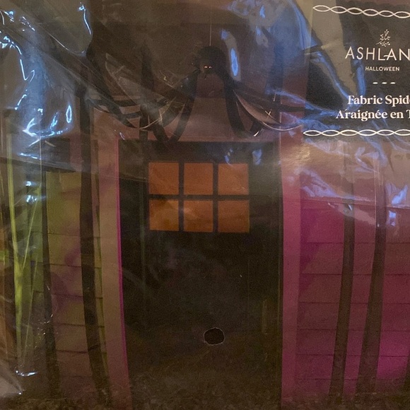Ashland Halloween Decor 1 Spider Pillow 2 Fabric Spiders & 1 Animated Spider NEW - Picture 3 of 6